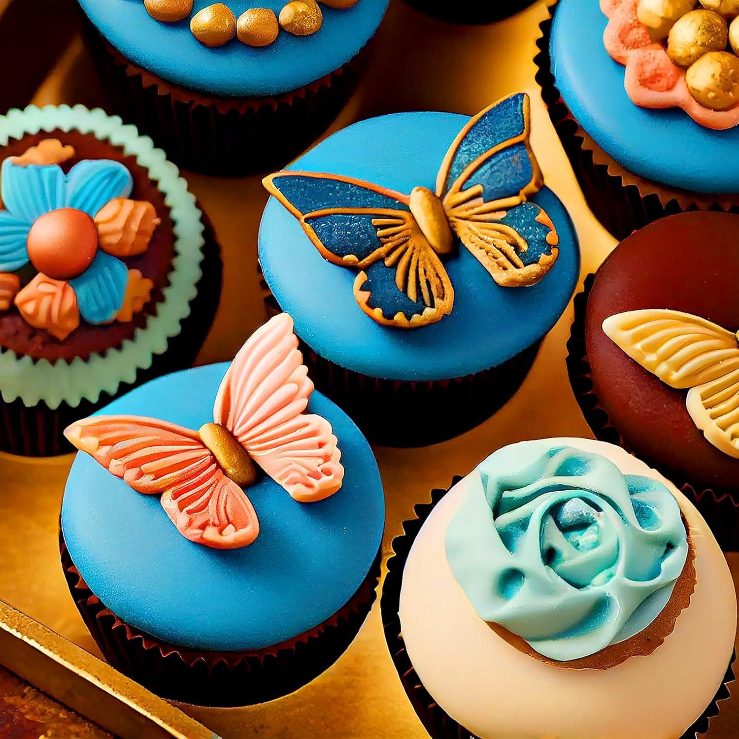 Juego de 5 Cortadores de Galletas Mariposa Bremorou - Acero Inoxidable