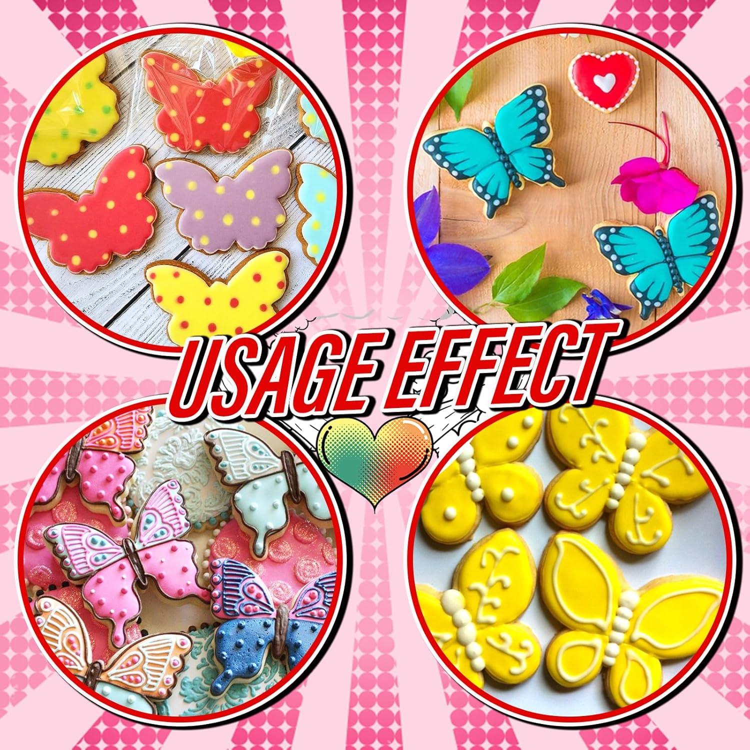 Juego de 5 Cortadores de Galletas Mariposa Bremorou - Acero Inoxidable