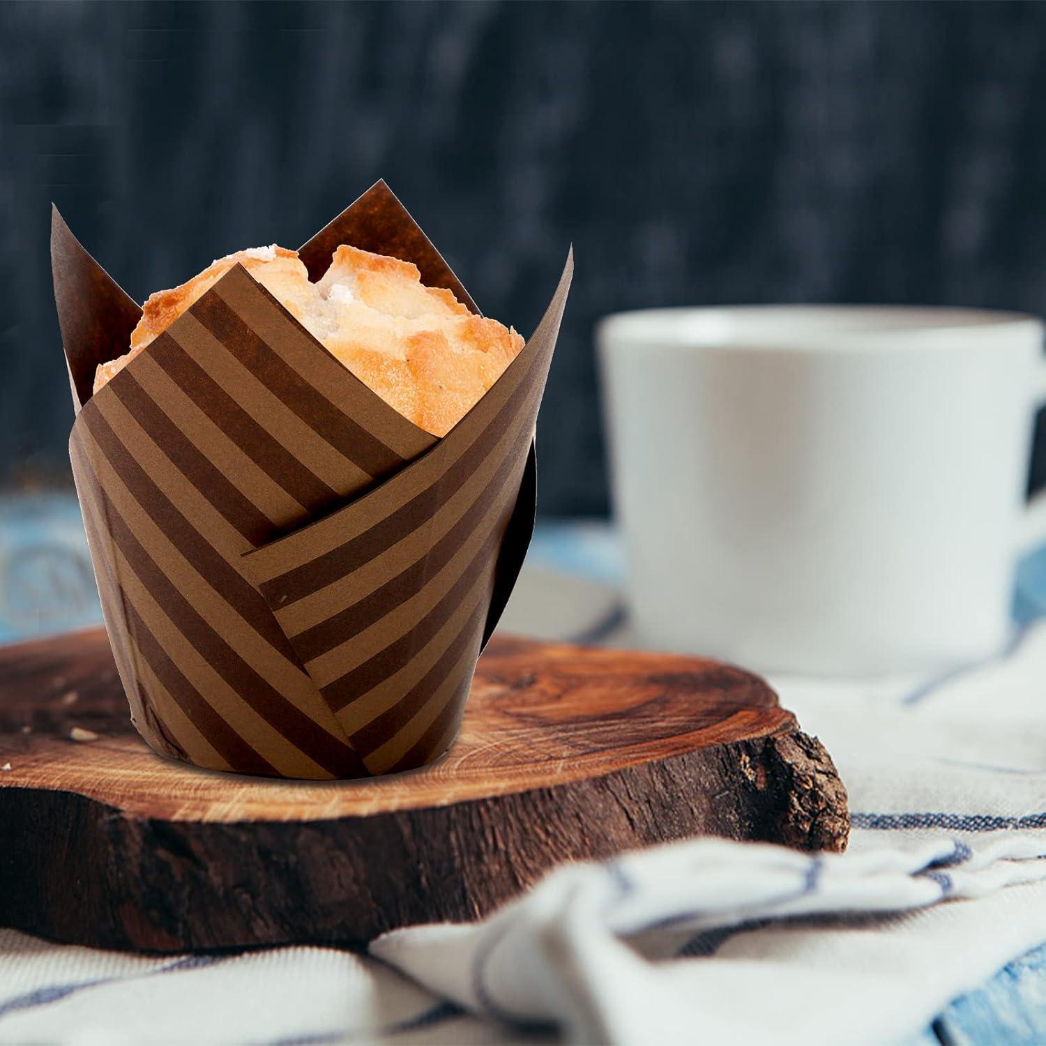 Set de 300 Forros de Cupcake Tulipán Lawei - Papel Resistente