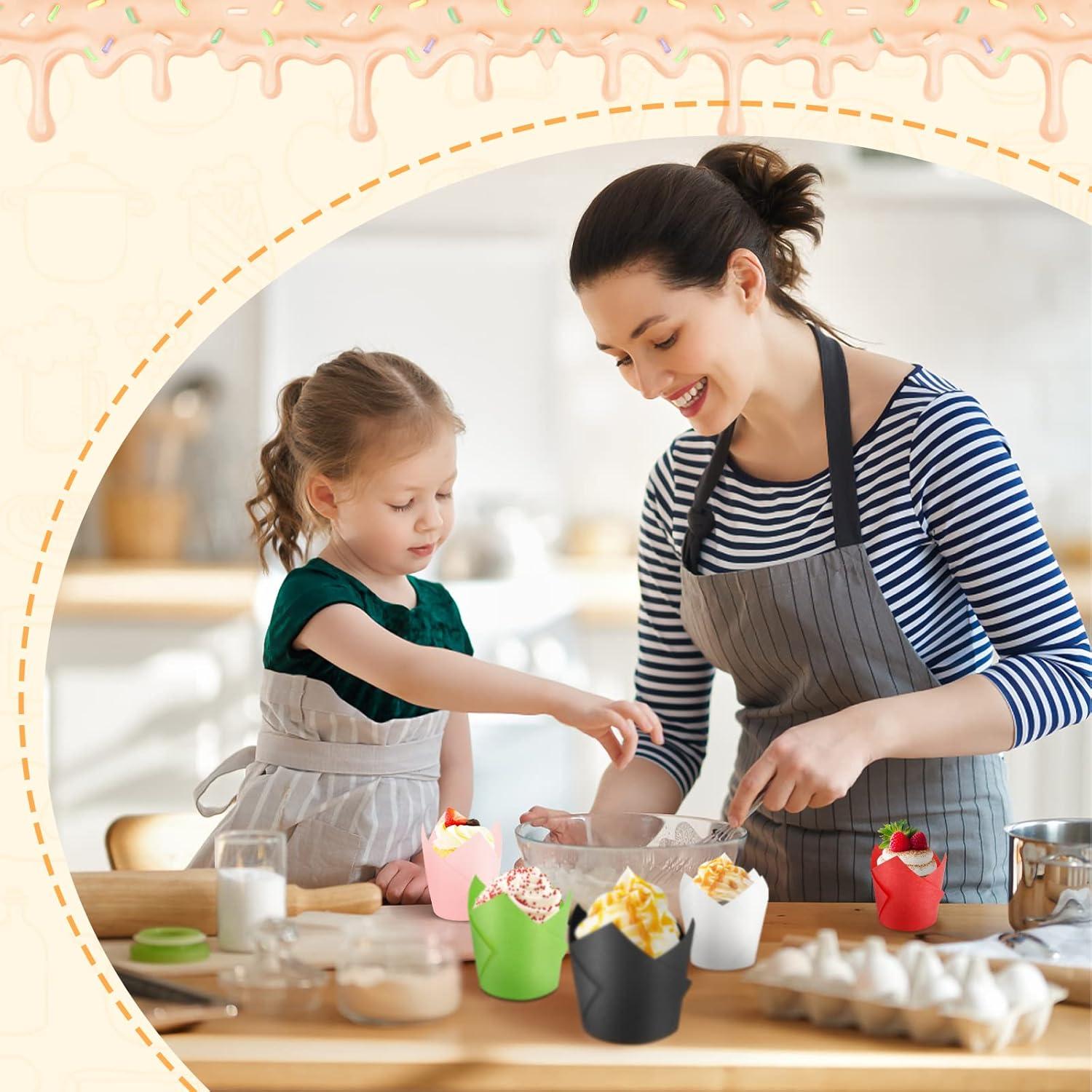 Tazas para Hornear Tulipán Xinlife 100 Unidades Antigrasa