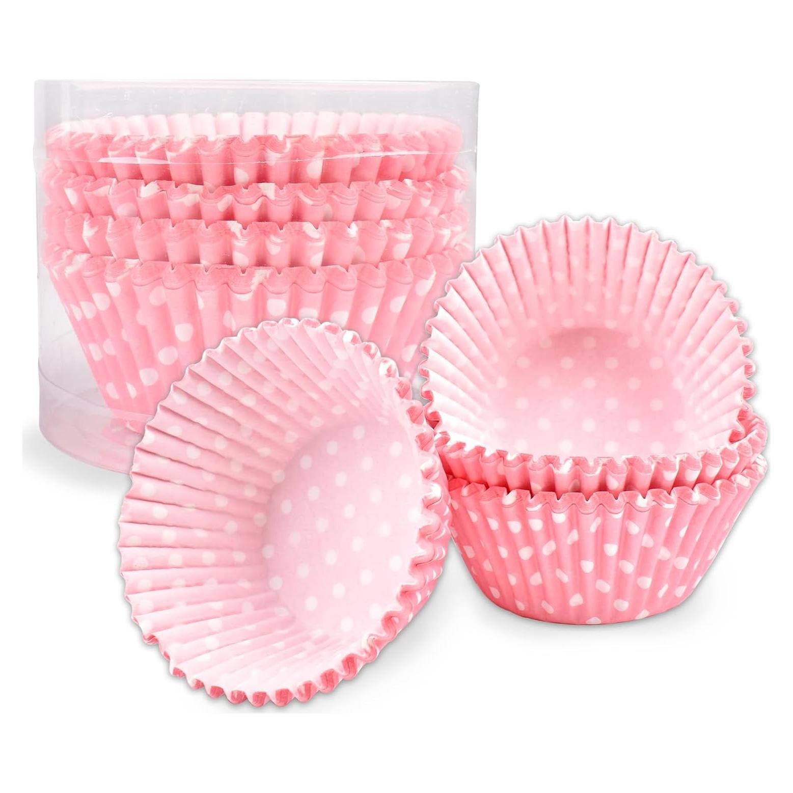 Forros de Cupcake Desechables JEPELUS 100pcs Lunares 5cm