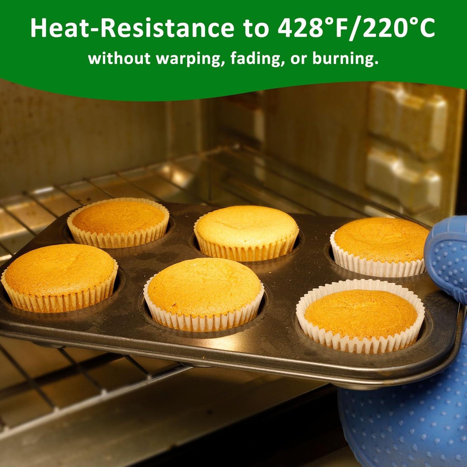 Caperci 225 Forros de Parchment para Cupcakes Estándar 7 cm