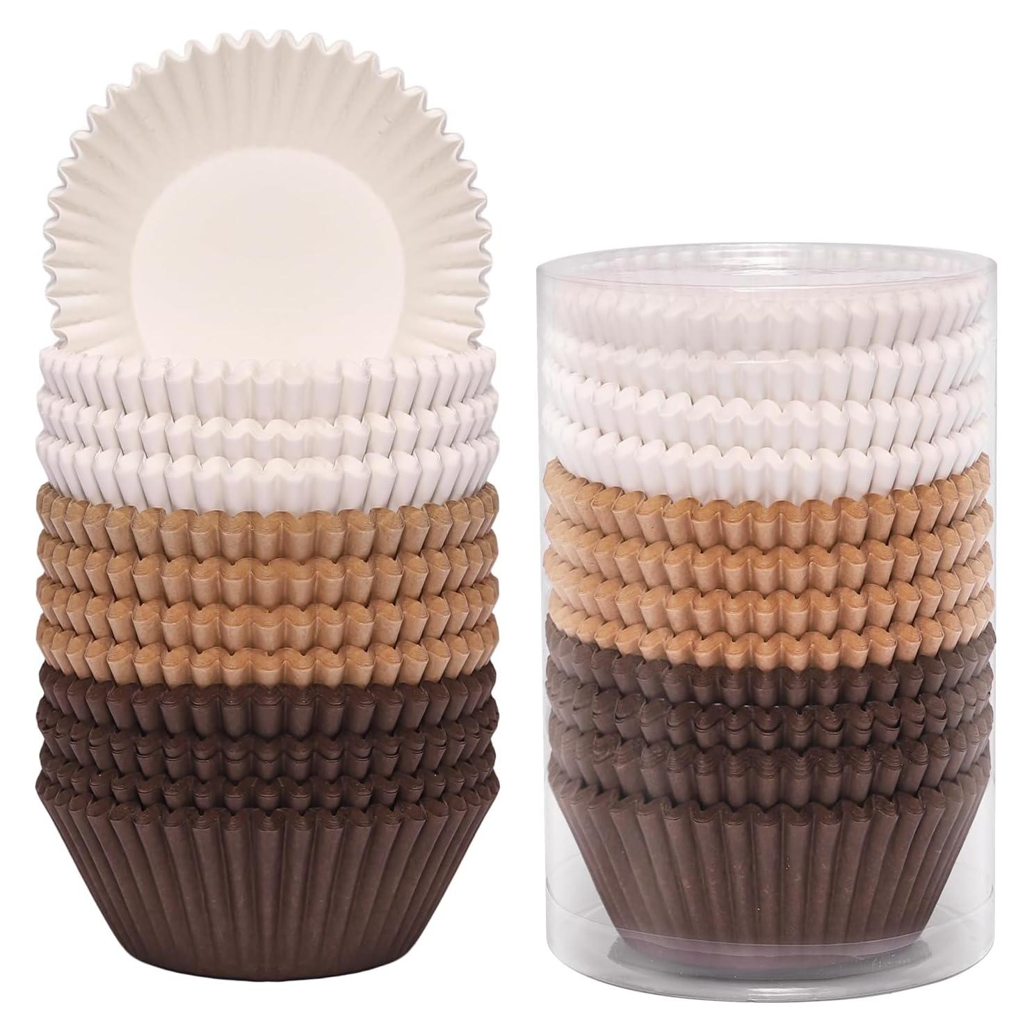 Forros de Cupcake Estándar SKIDEC 300 Piezas Papel Desechable