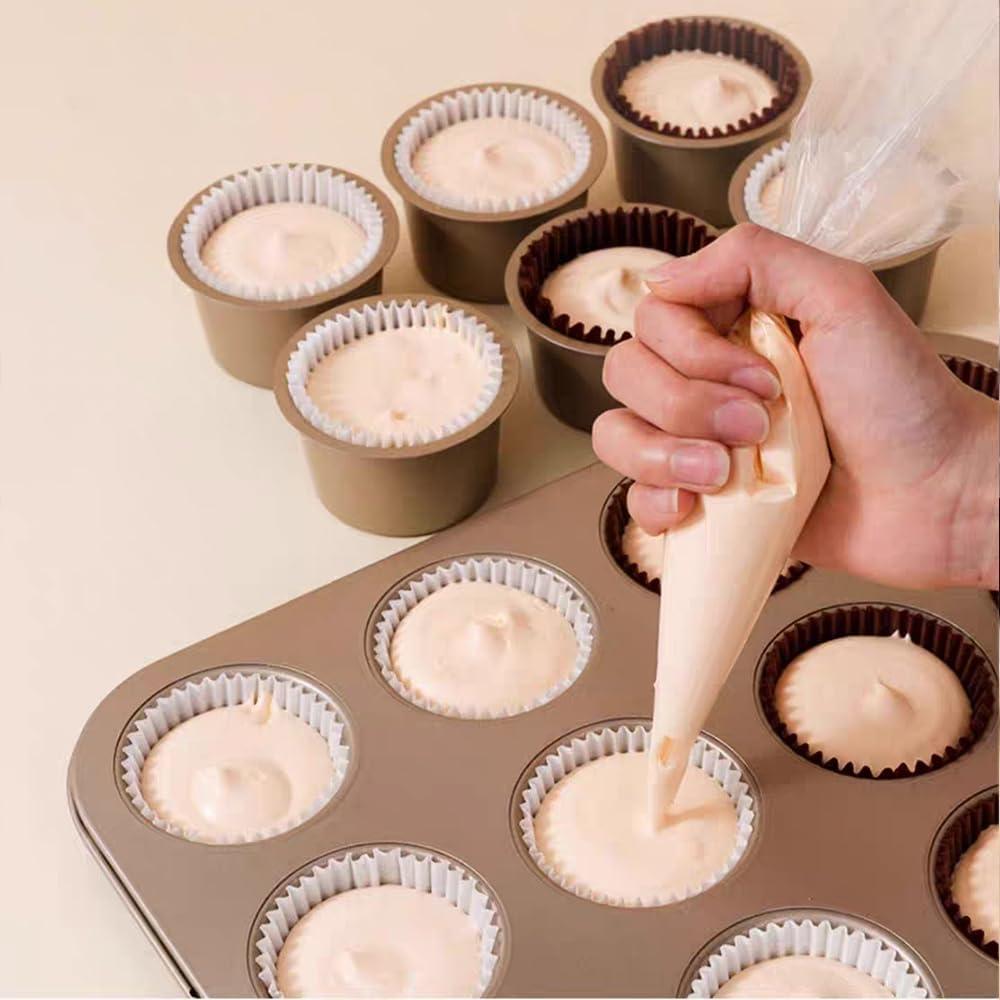 Forros de Cupcake Estándar SKIDEC 300 Piezas Papel Desechable