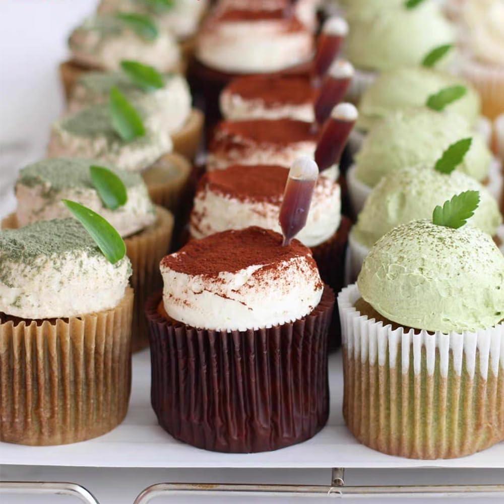 Forros de Cupcake Estándar SKIDEC 300 Piezas Papel Desechable