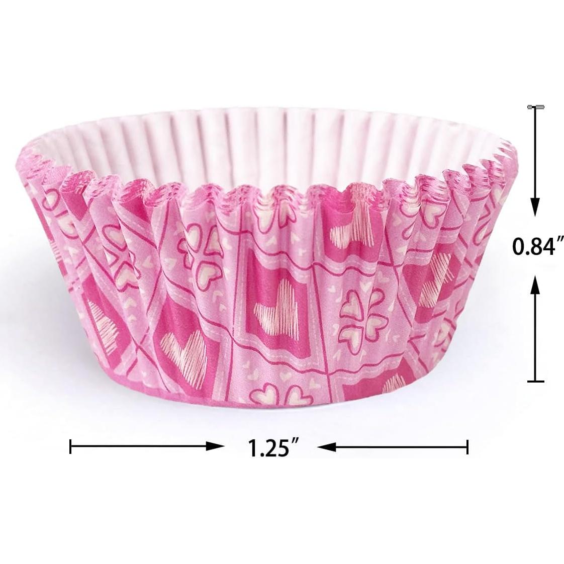 Forros de Cupcake San Valentín 300PCS qiqee Mini Corazón