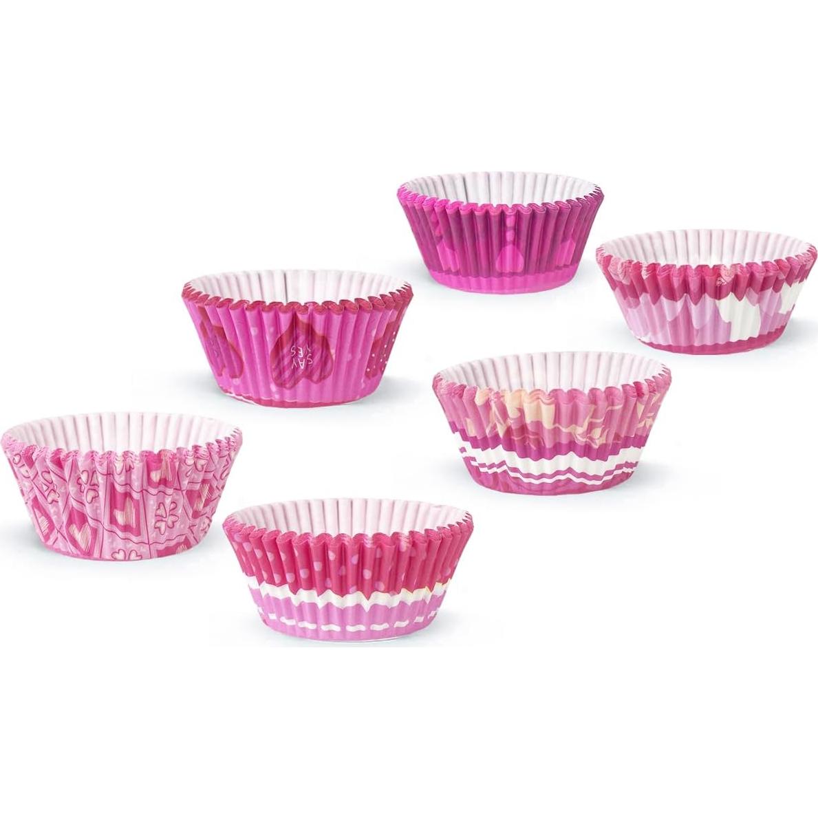 Forros de Cupcake San Valentín 300PCS qiqee Mini Corazón