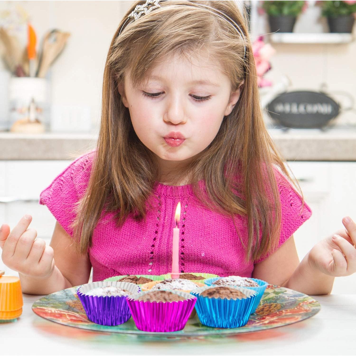 Forros de Papel para Cupcakes Sumind 400 Piezas 10 Colores