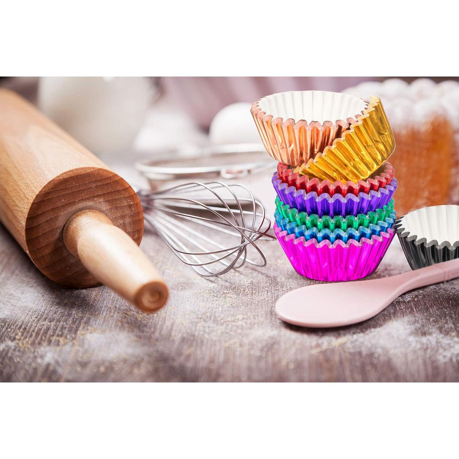 Forros de Papel para Cupcakes Sumind 400 Piezas 10 Colores