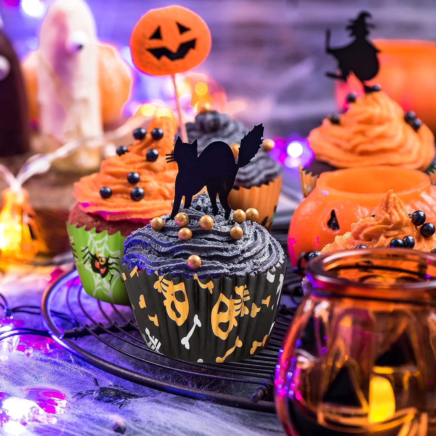 Forros para Cupcakes de Halloween Patelai 600 Piezas Multicolor