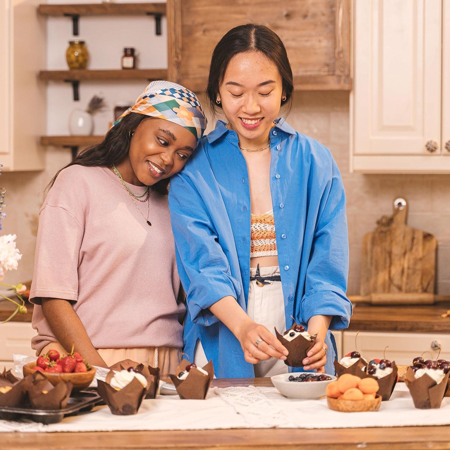 50 Piezas Forros de Cupcake Tulipán HARFINGTON Rosa