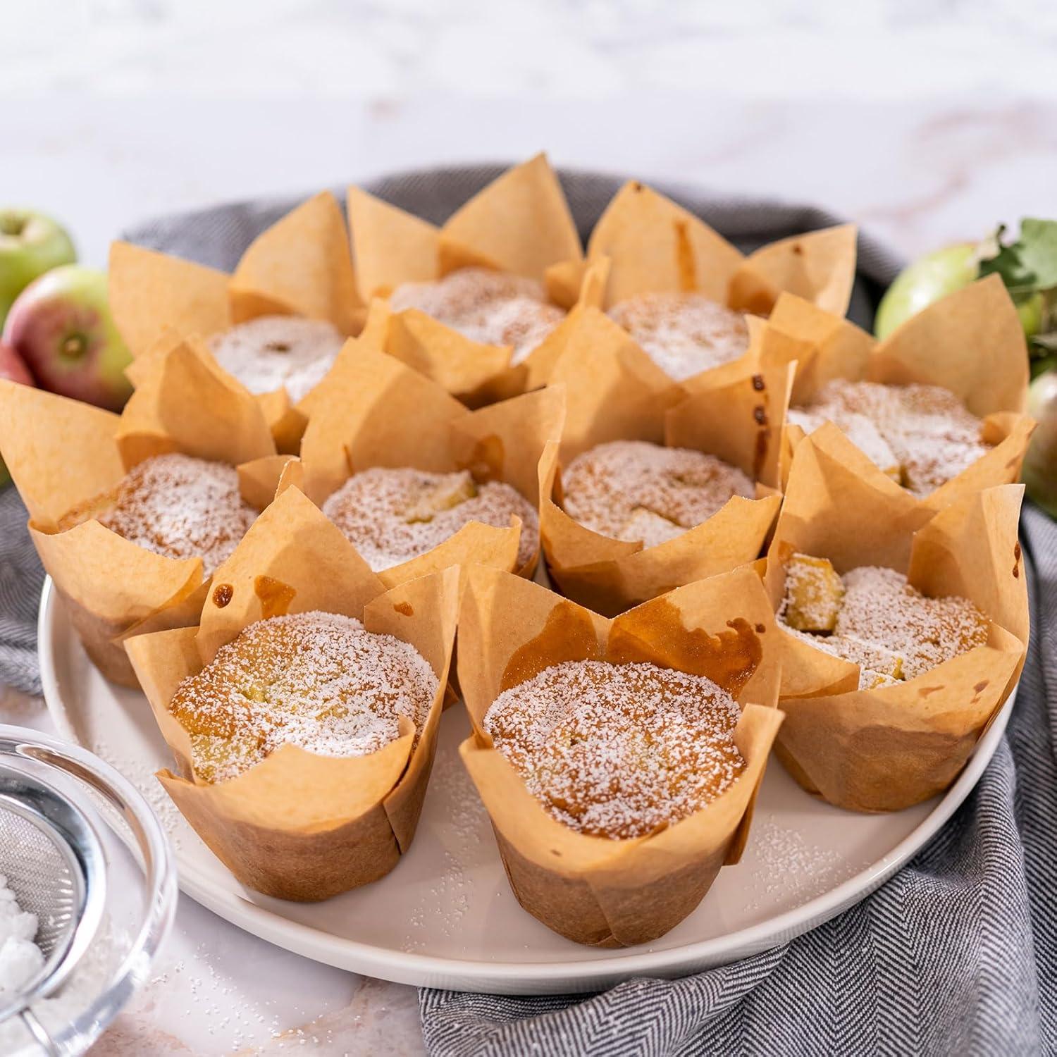 50 Piezas Forros de Cupcake Tulipán HARFINGTON Rosa