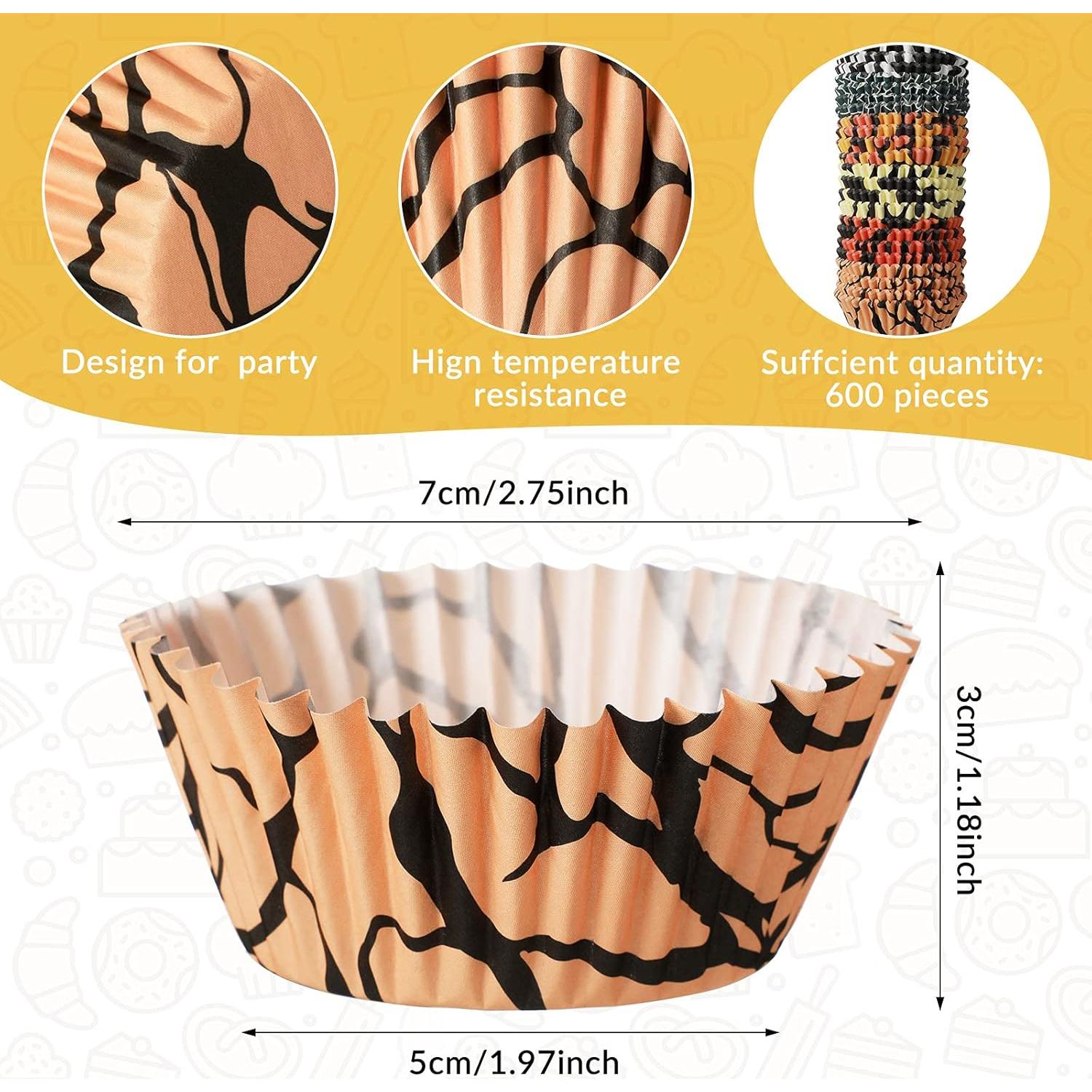 600 Forros para Cupcakes Animales Chinco 5x3 cm Desechables