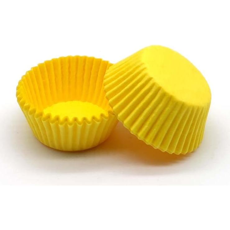 Forros para Mini Cupcakes Mombake Amarillos 500 Unidades