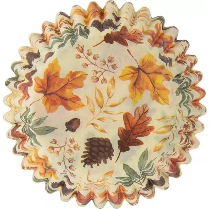 Tazas de Hornear Show-Offs Hojas de Otoño 50 Unidades