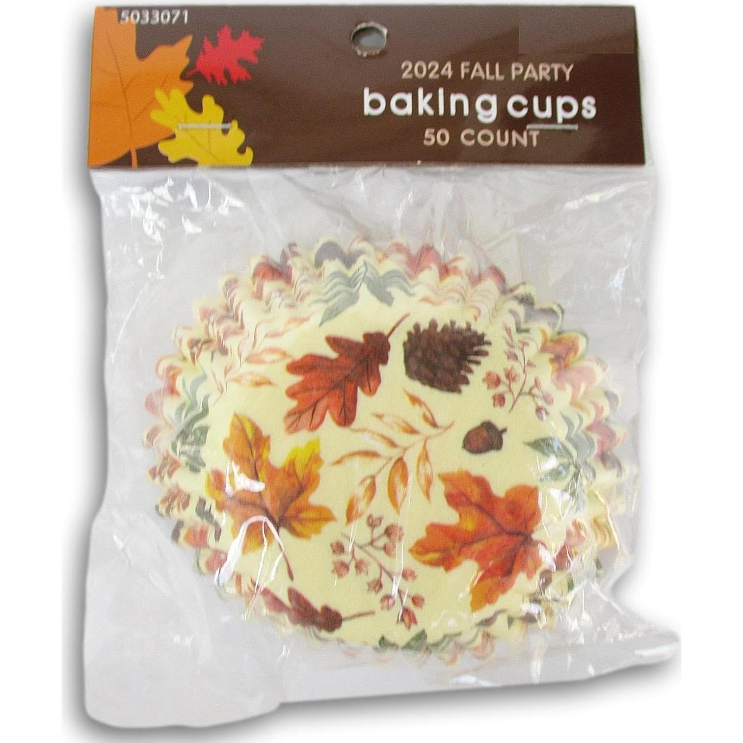 Tazas de Hornear Show-Offs Hojas de Otoño 50 Unidades