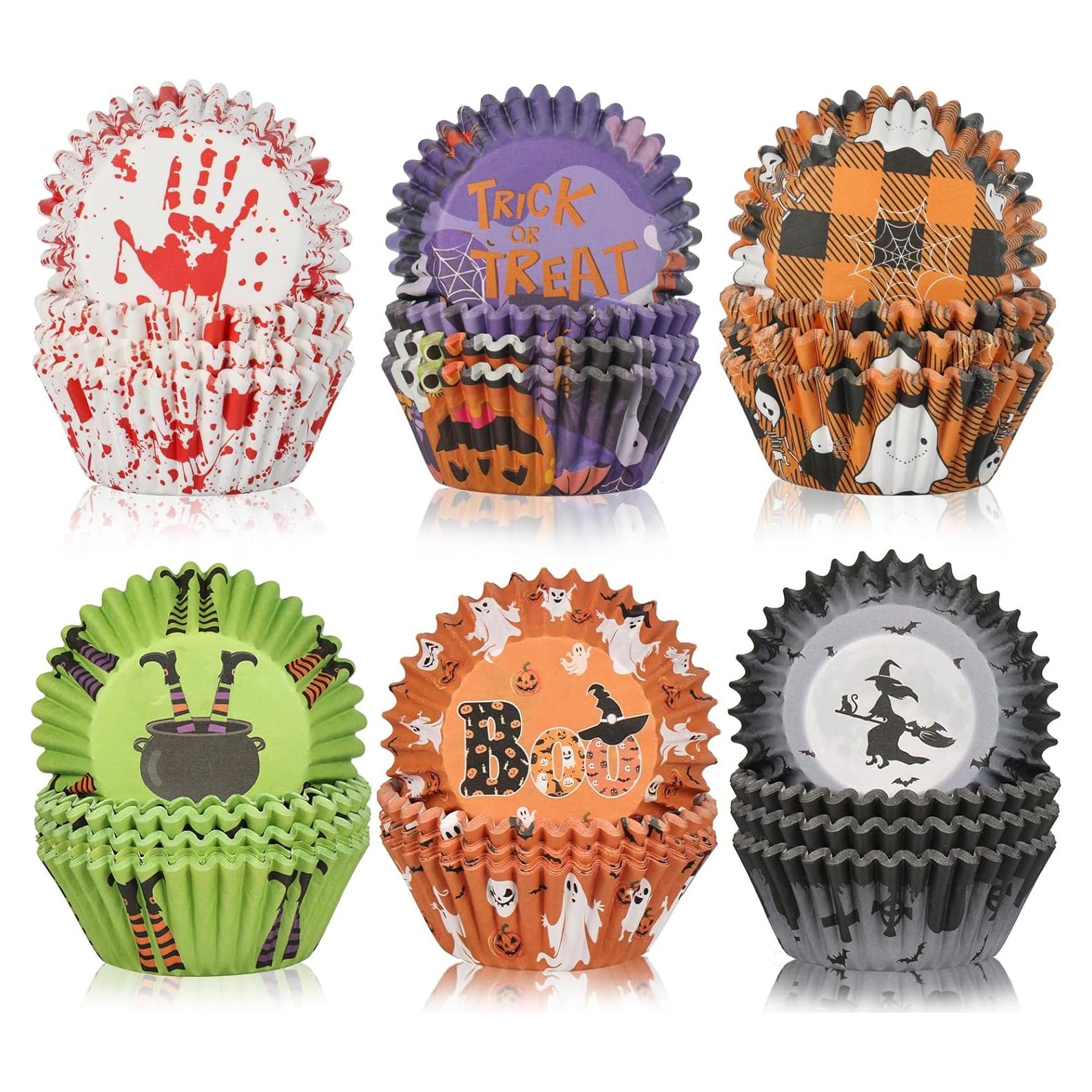 600 Forros para Cupcakes de Halloween PAJIXANTHIC - 5.08 cm