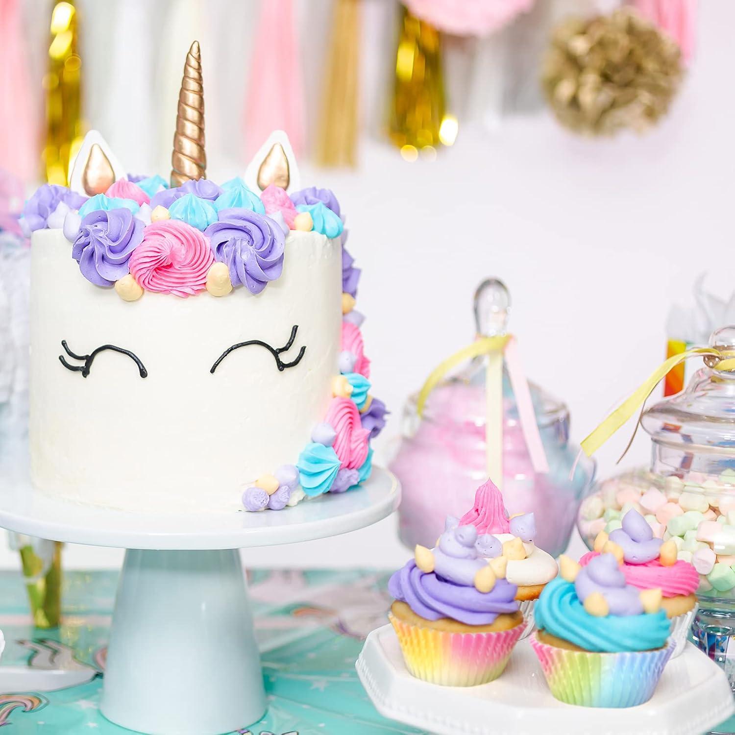 600 Forros de Cupcake Arcoíris Zonon Papel Desechable