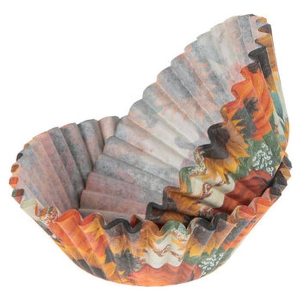 Tazas de Hornear Decorativas Show-Offs - Girasoles y Calabazas - 50 Unidades