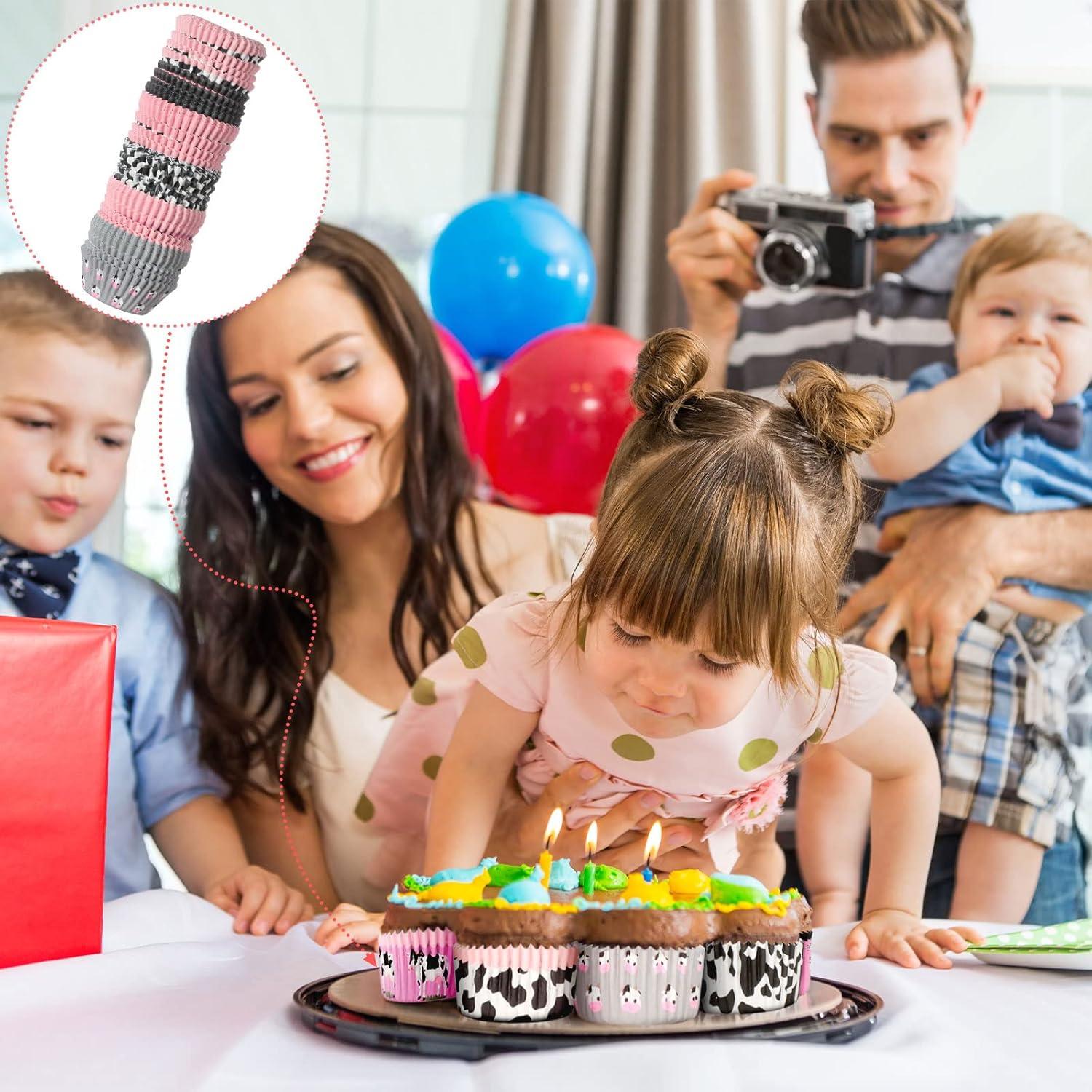 Forros para Cupcakes Vesici 600 Pcs Diseño de Vaca 8 cm