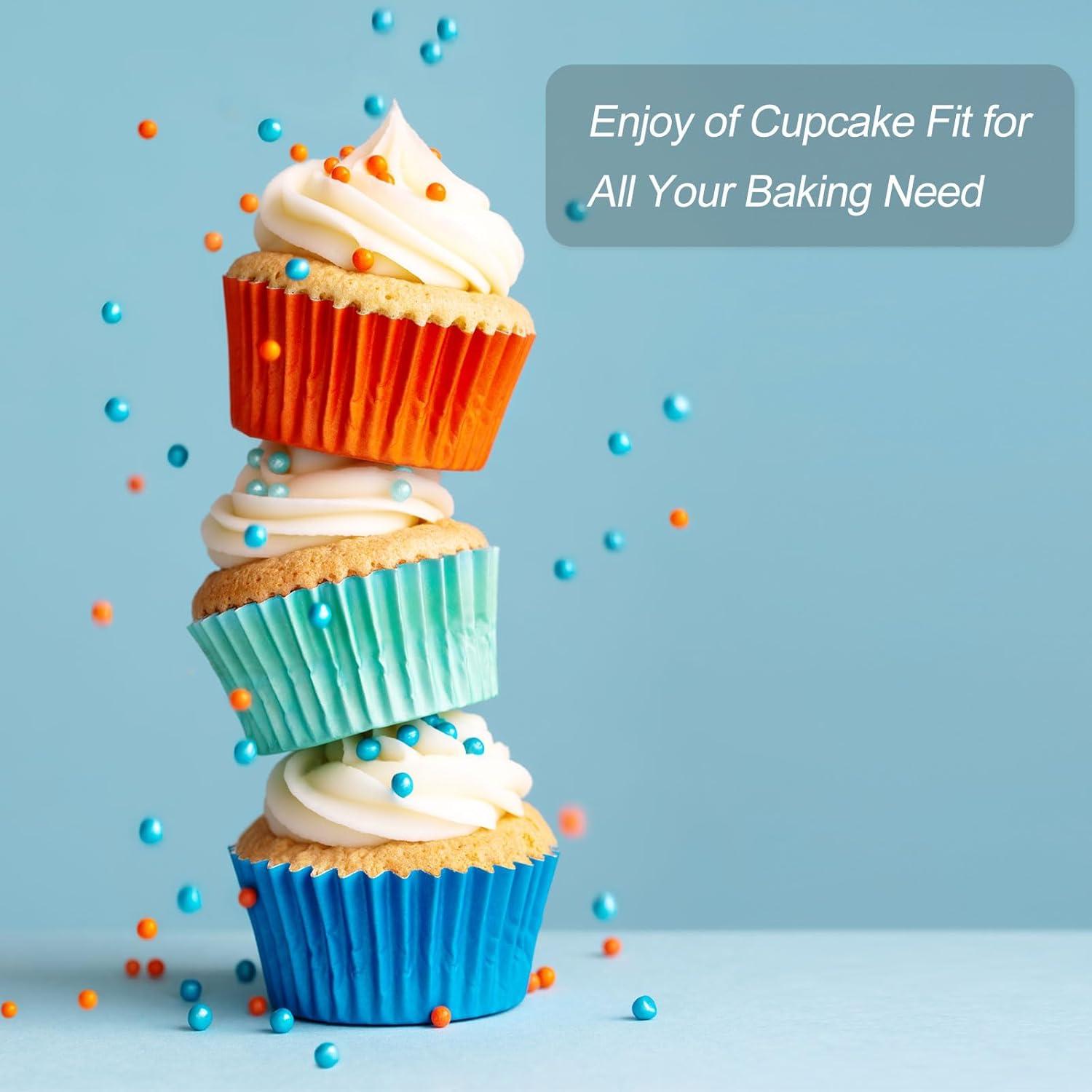 Forros para Cupcakes Verde HARFINGTON 100 Unidades 7 cm