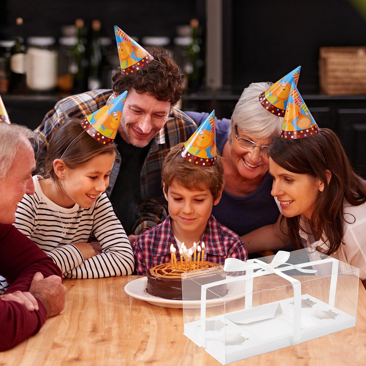 Cajas de Cupcakes Transparentes JCD 1+4 - 3 Piezas