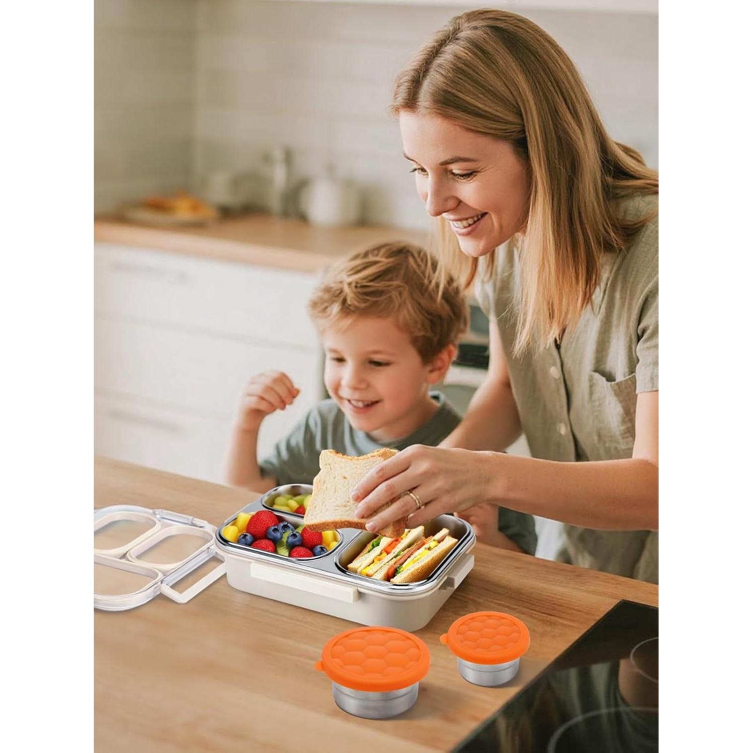 Caja de Almuerzo Bento Alphatool Acero Inoxidable 3 Compartimentos