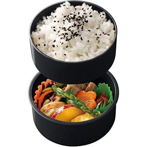 Caja de Almuerzo Redonda 2 Niveles Skater Kiki's 500ml Negra