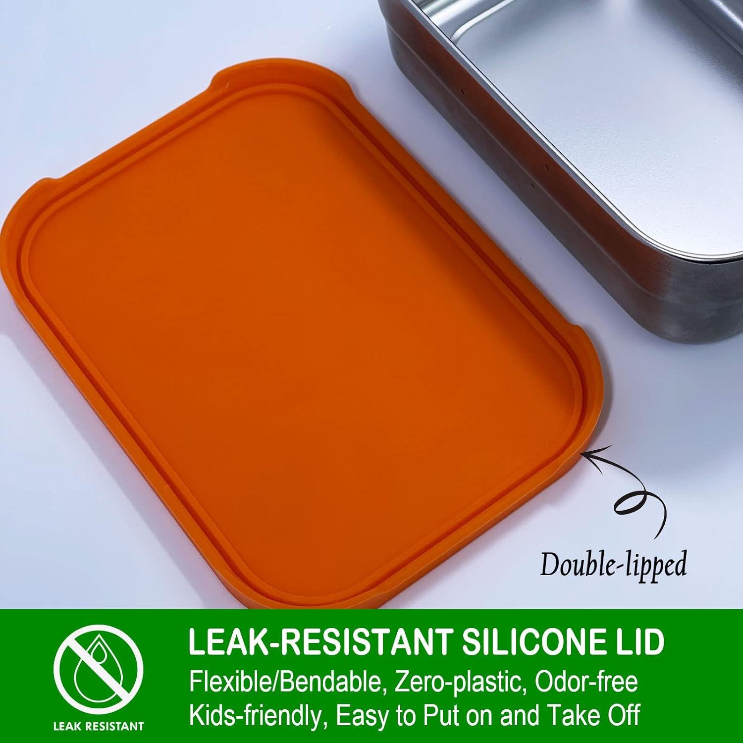 Contenedor de Almuerzo AORAKI Acero Inoxidable 740ml con Tapa Silicona