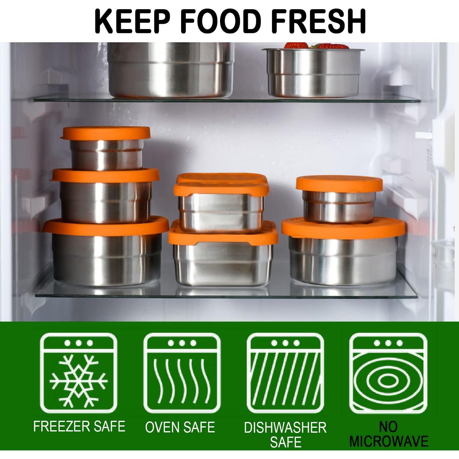 Contenedor de Almuerzo AORAKI Acero Inoxidable 740ml con Tapa Silicona