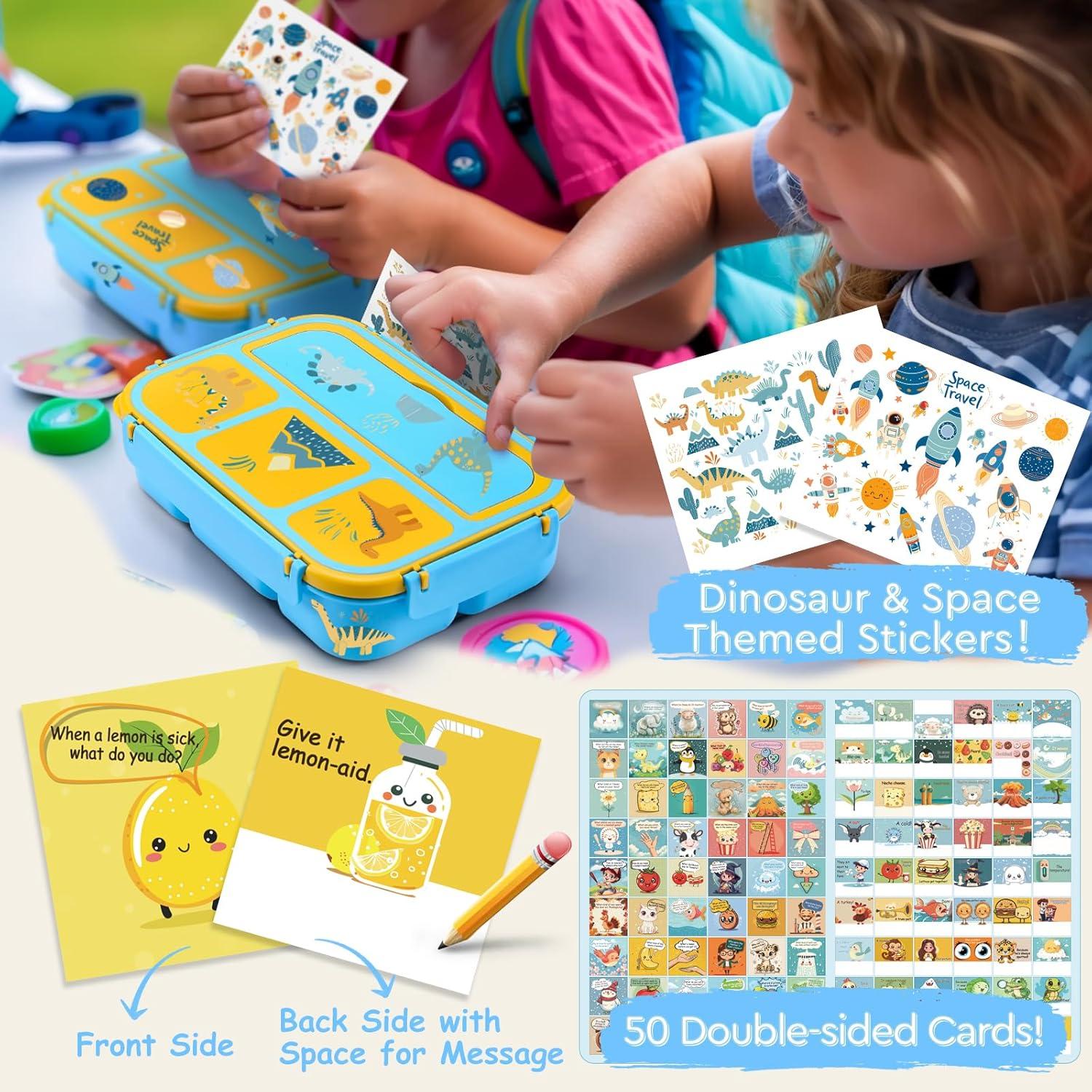 Caja de Almuerzo QQKO Dinosaurio 1200ml con Bolsa Aislada