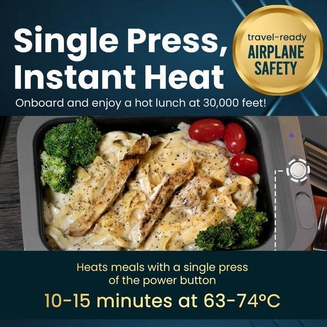 Hot Bento PLUS Caja Almuerzo Autocalentable 500ml Rubí