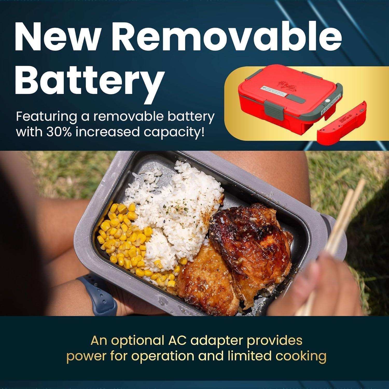 Hot Bento PLUS Caja Almuerzo Autocalentable 500ml Rubí