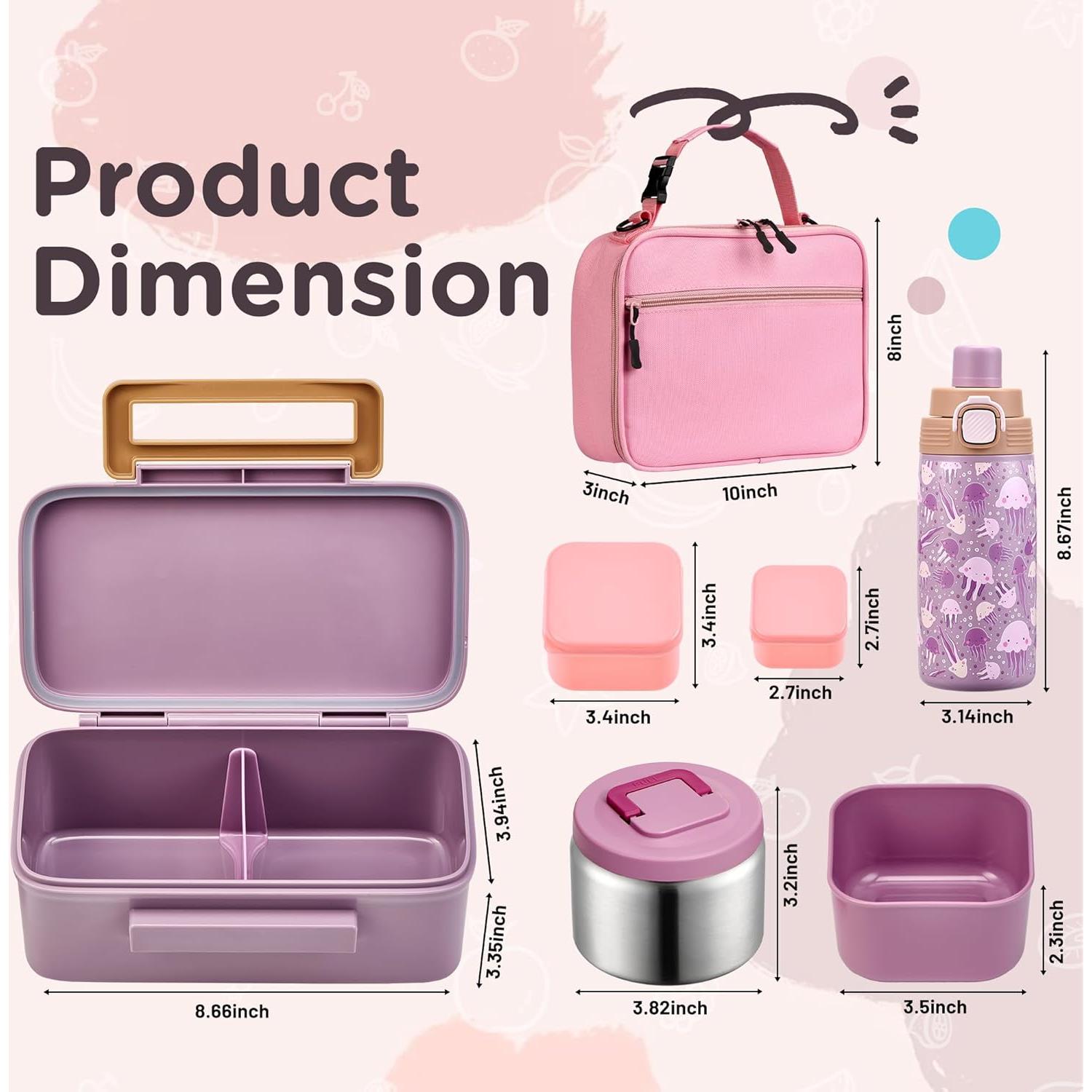 Caja Bento para Niños MAISON HUIS con Termo 226g y Bolsa Aislada