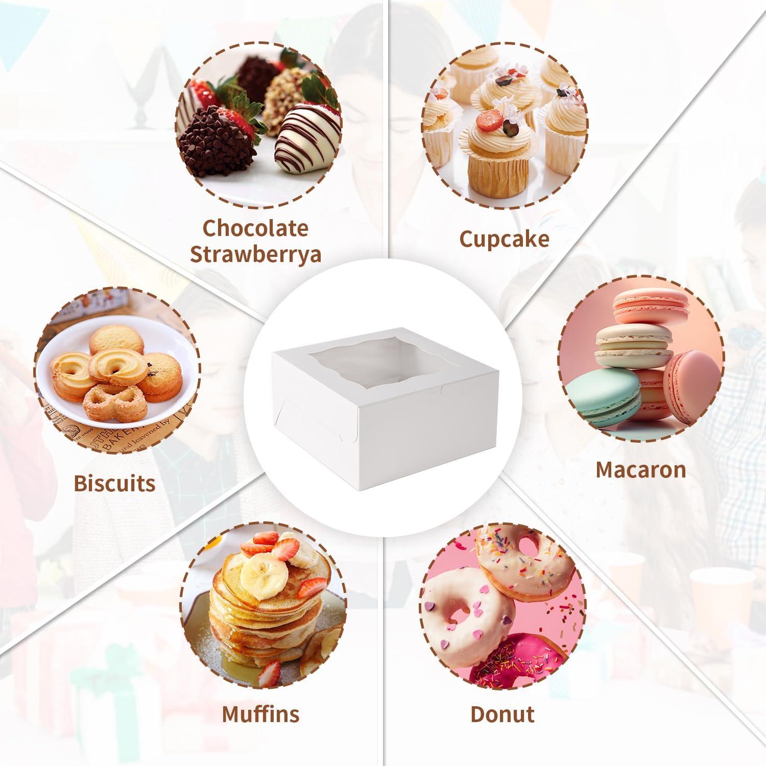 Set de Caja de Pastel Bento PFAMKEER 6 Piezas 25.4 cm