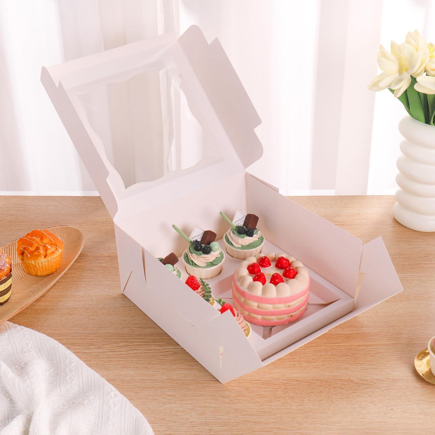 Set de Caja de Pastel Bento PFAMKEER 6 Piezas 25.4 cm