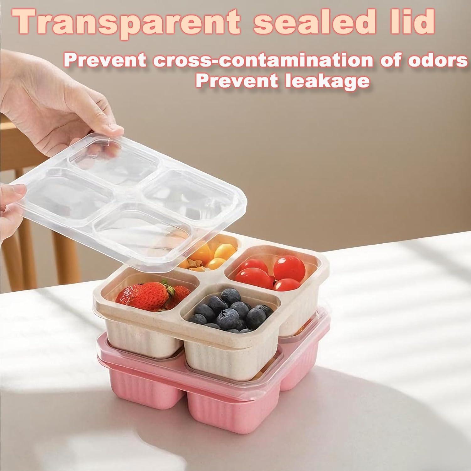 Juego de 4 Contenedores Reutilizables Greafotec 0.68kg