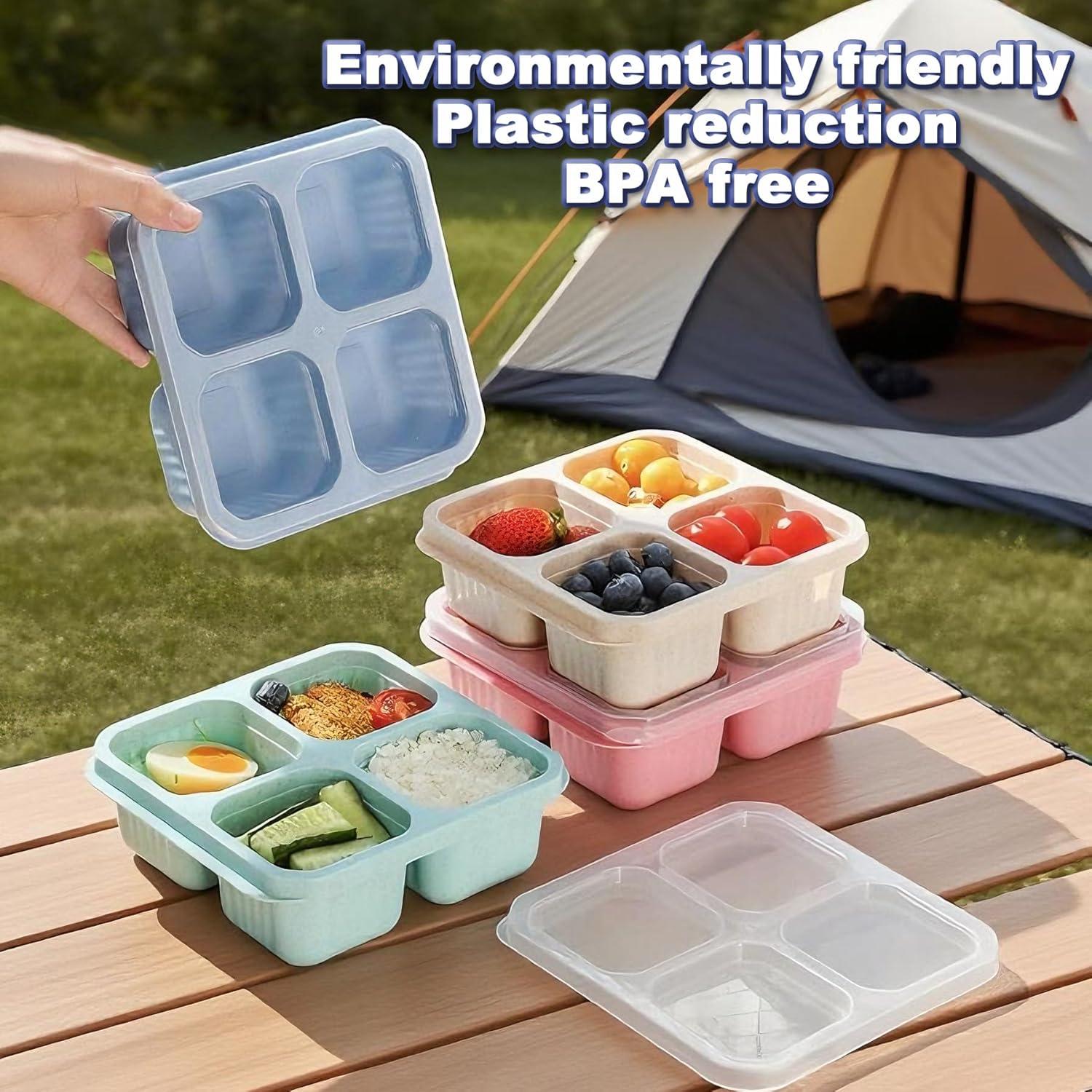 Juego de 4 Contenedores Reutilizables Greafotec 0.68kg