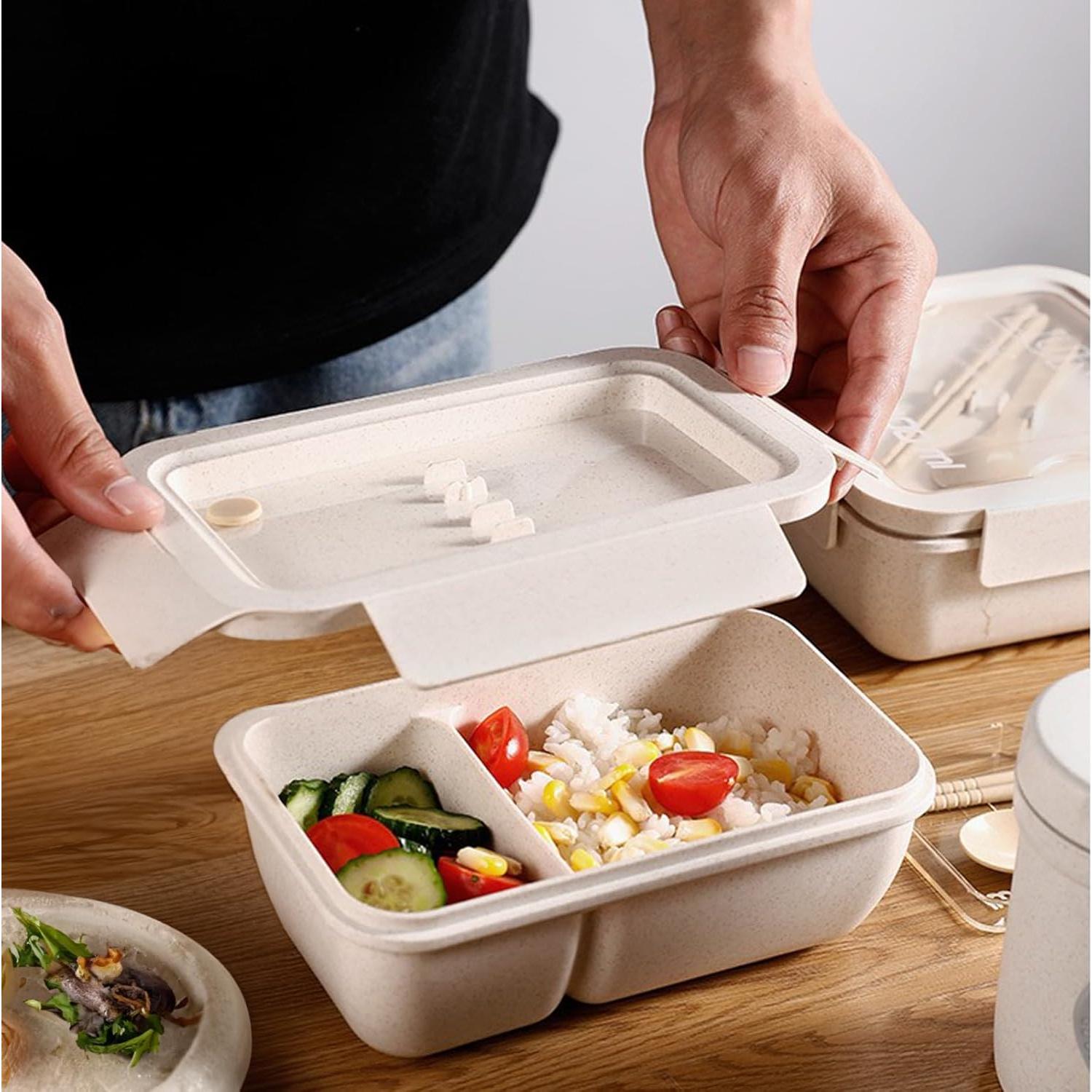 Caja Bento RMAMSCOV 1100ml a Prueba de Fugas Microondas