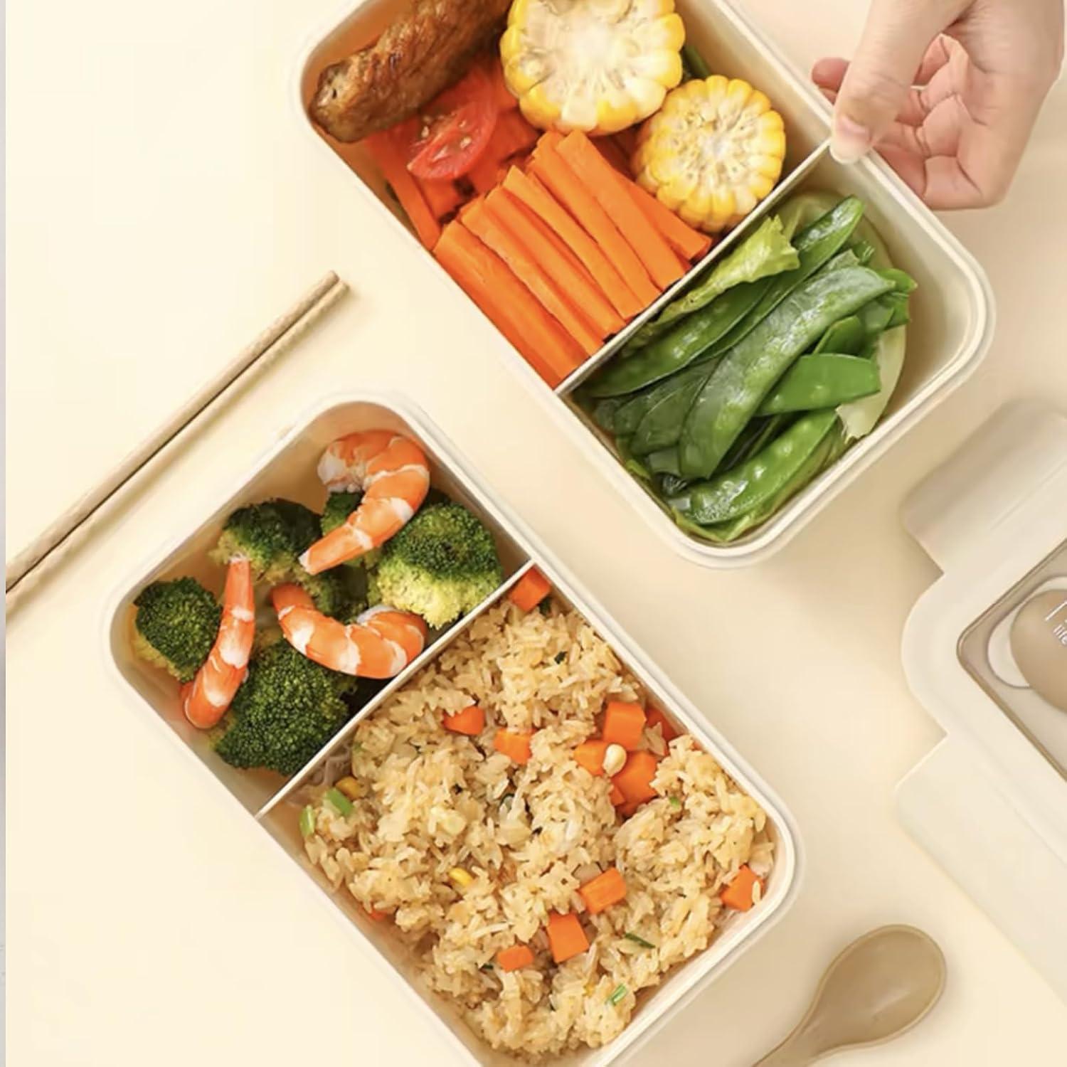 Caja Bento RMAMSCOV 1100ml a Prueba de Fugas Microondas