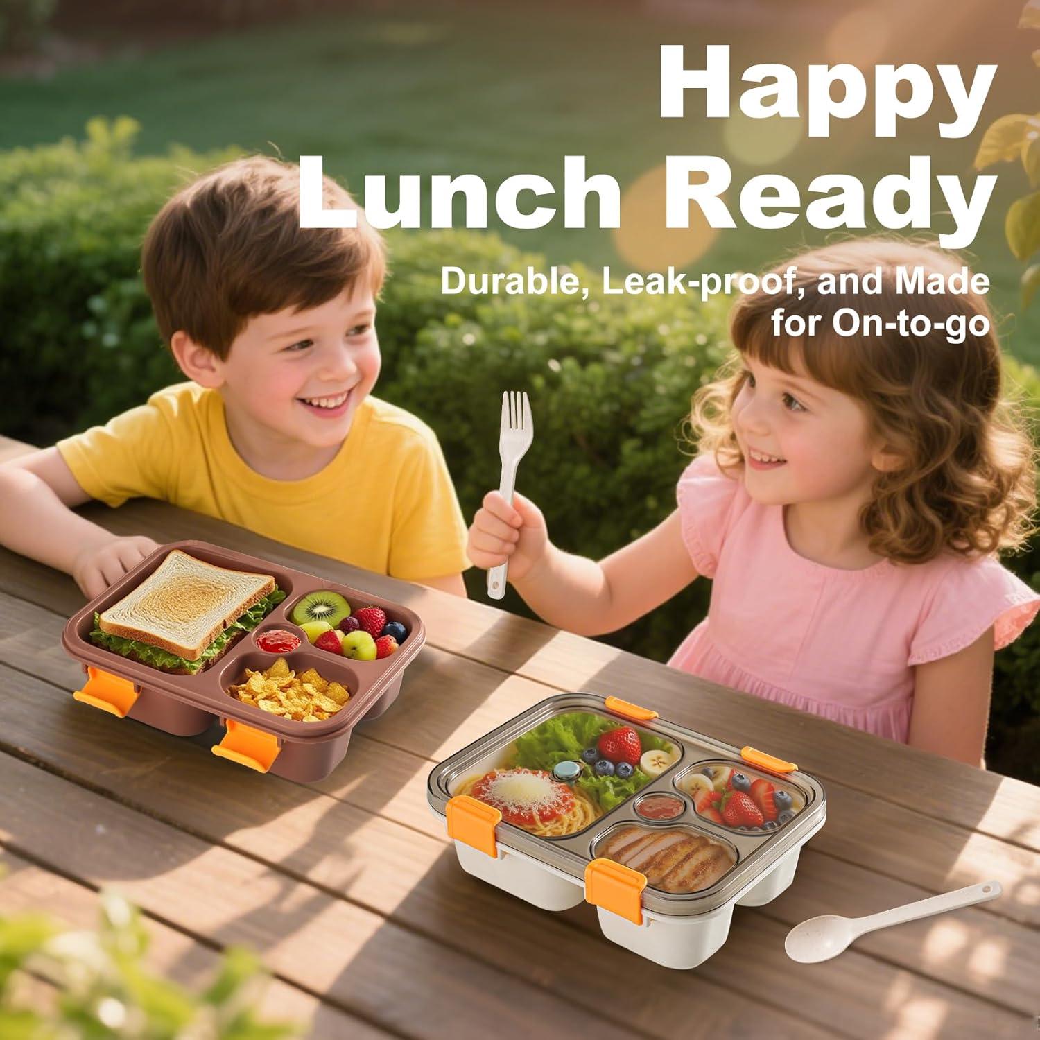 Juego de 2 Cajas Bento Blue Muumy 0.95L a Prueba de Fugas