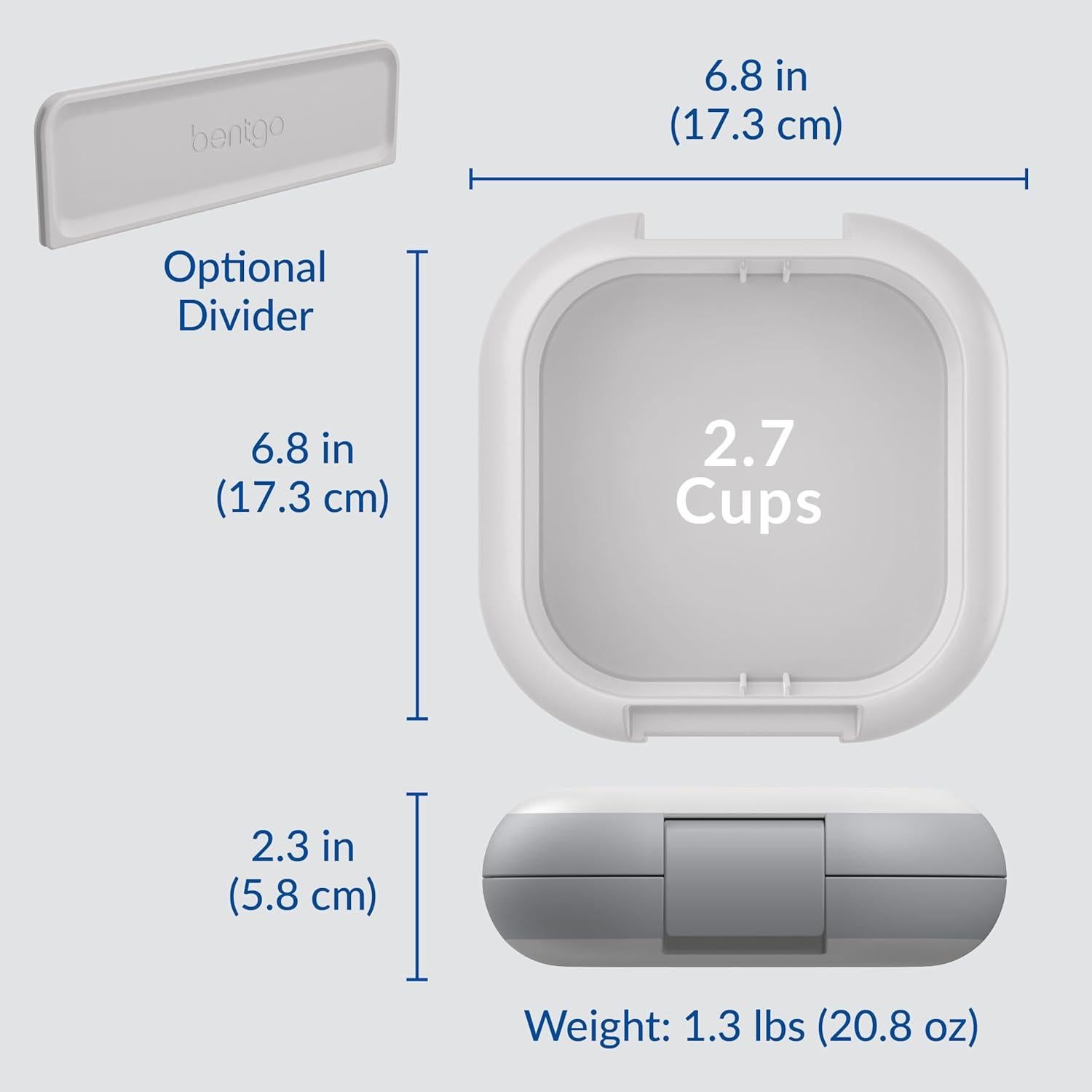 Fiambrera a Prueba de Fugas Bentgo Chill Mini 2.7 Tazas Gris