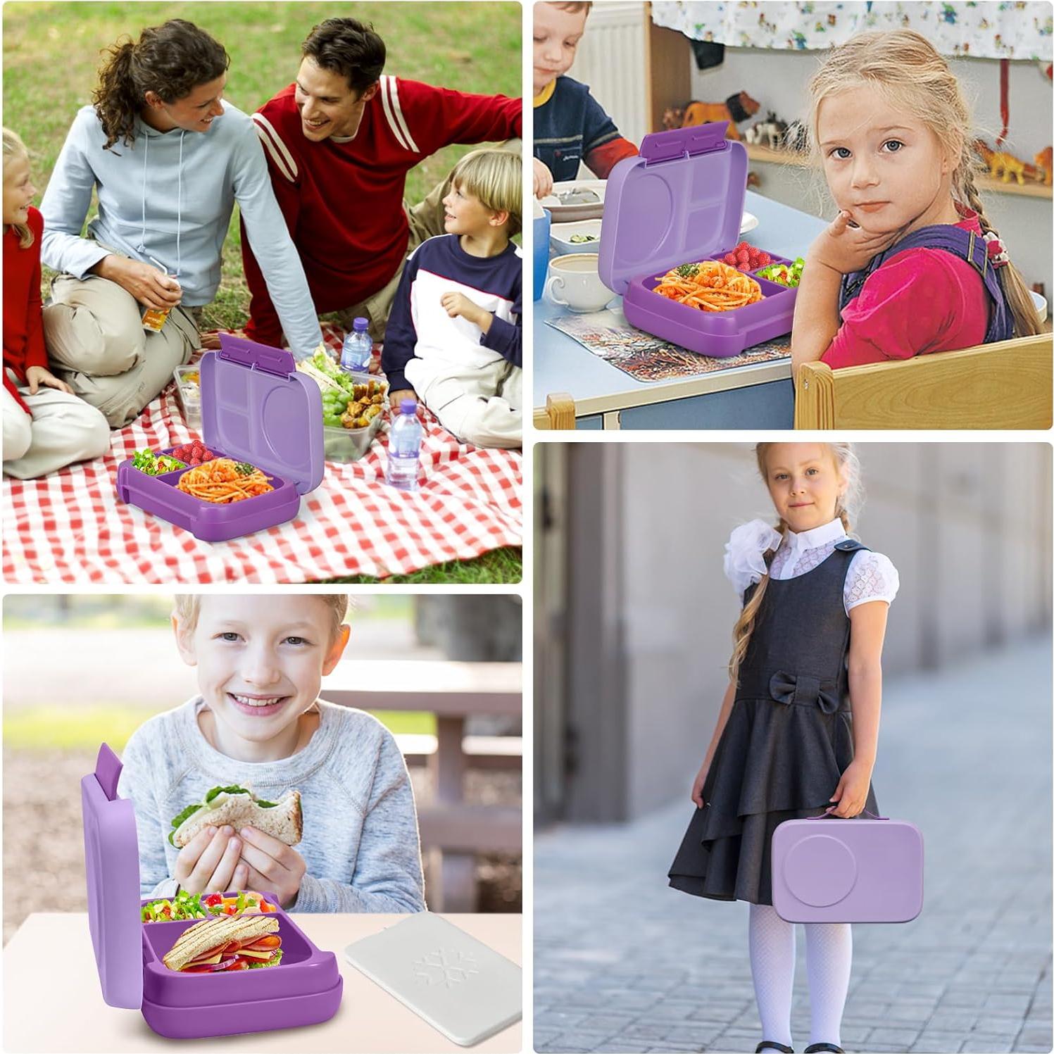 Caja de Almuerzo Bento JXXM para Niños 3 Compartimentos 1.95L