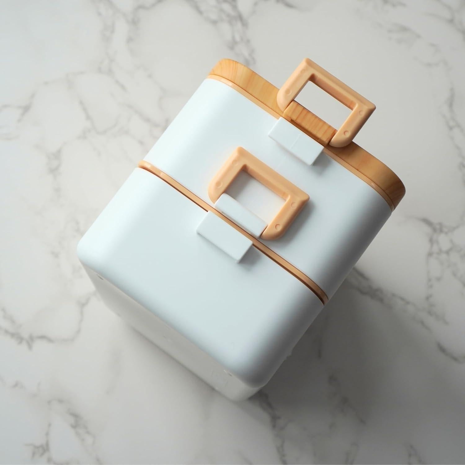 Caja Bento Acero Inoxidable Gimmiebox 950ml con Cuchara y Tenedor