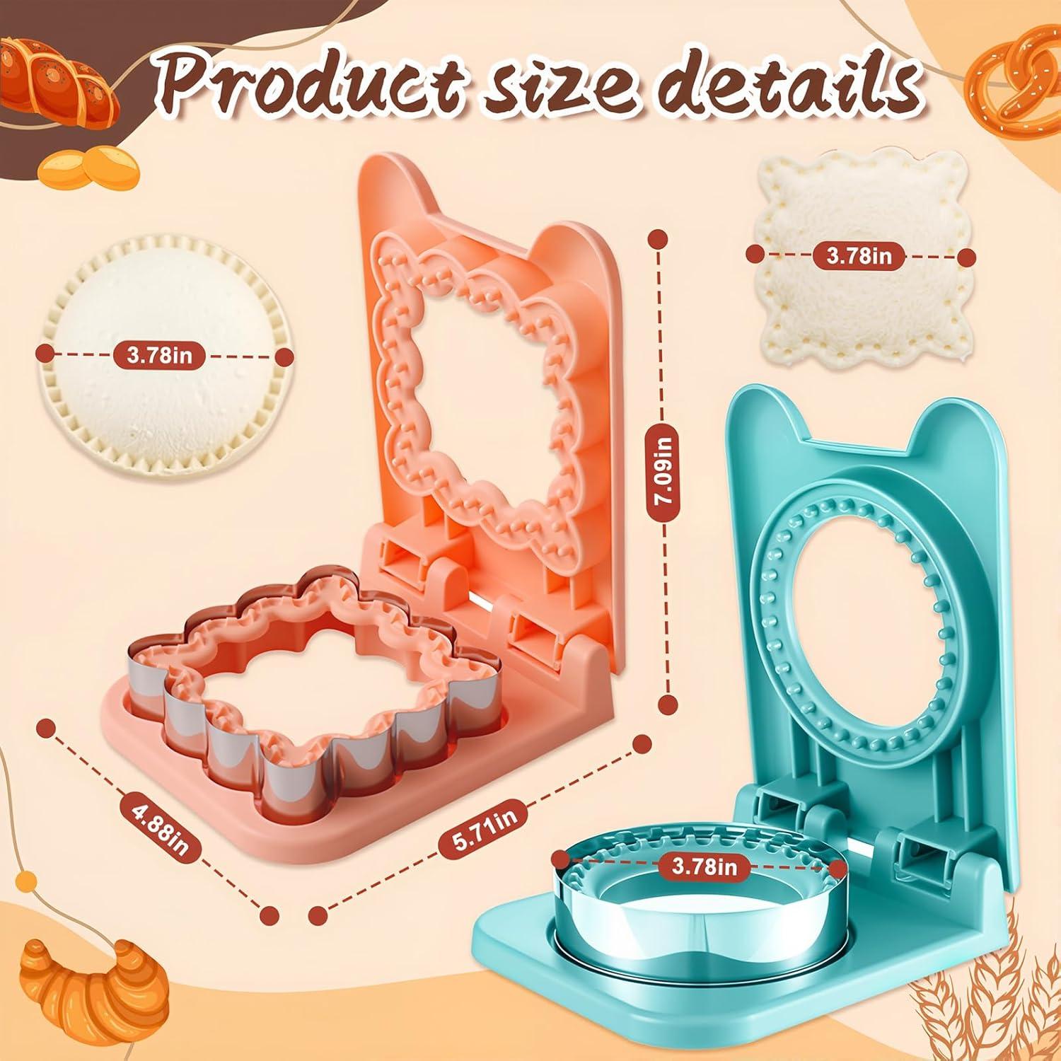 Juego de Cortador y Sellador de Sándwich Tenlary 3 Piezas