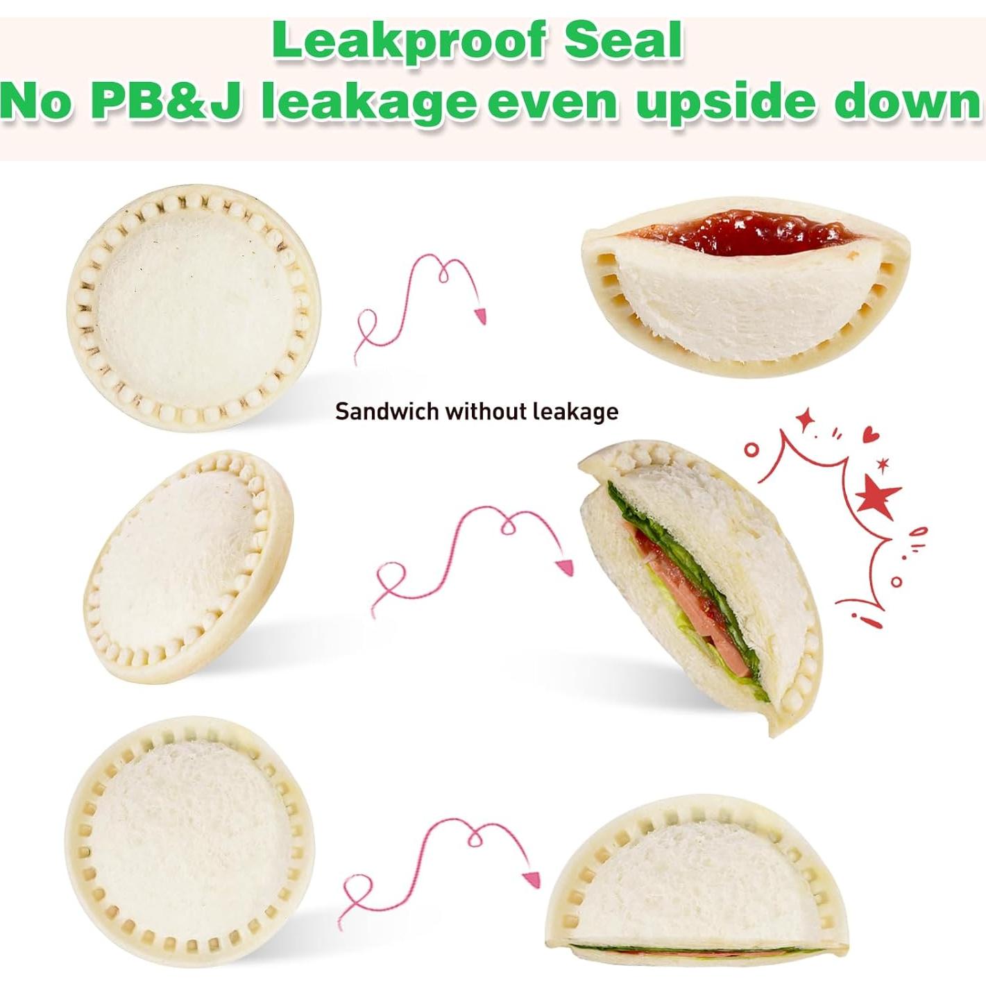 Cortador y Sellador de Sándwiches Jsroroda Verde 10.16 cm