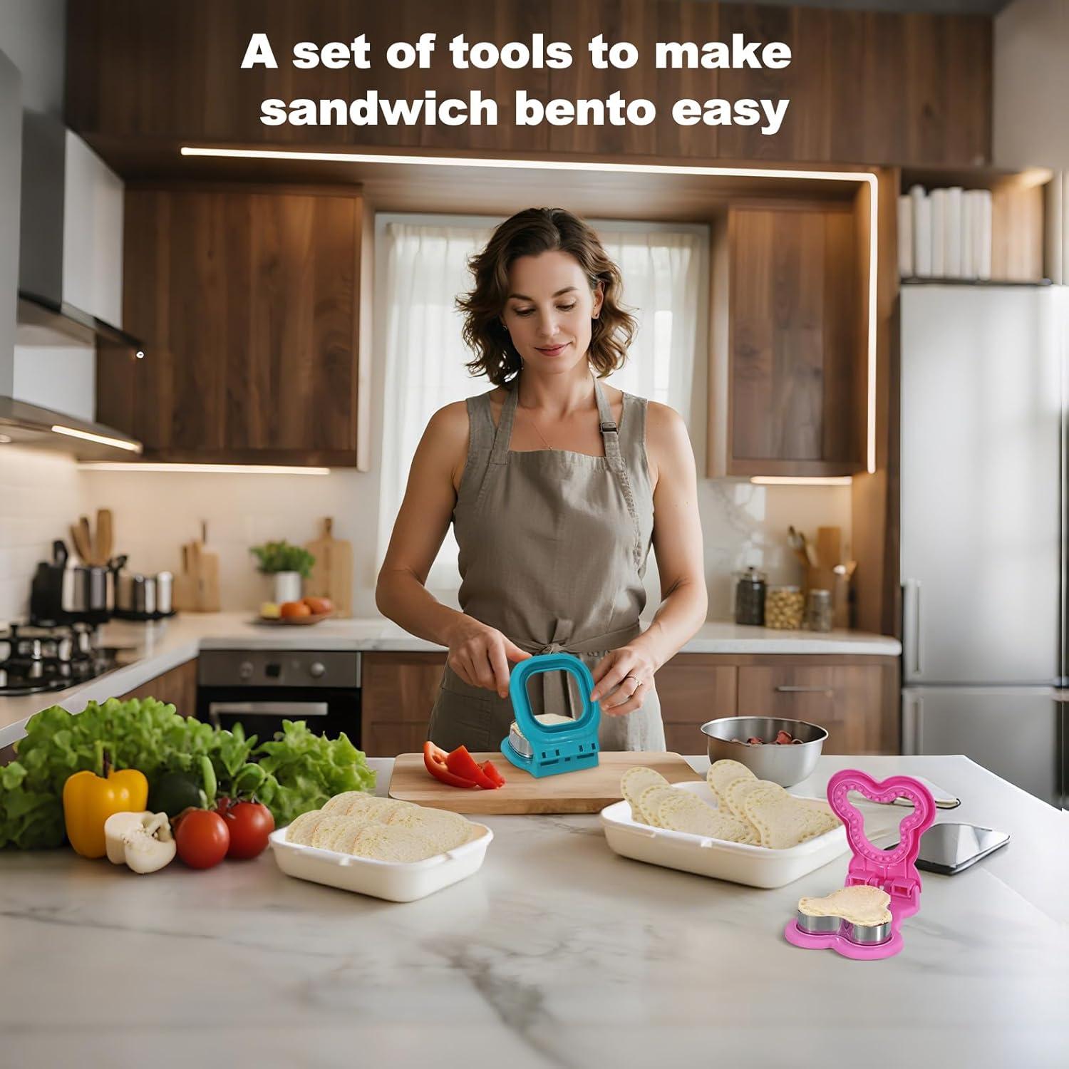 Cortador de Sándwiches OERPHO 2 en 1 para Niños - Cuadrado y Ratón