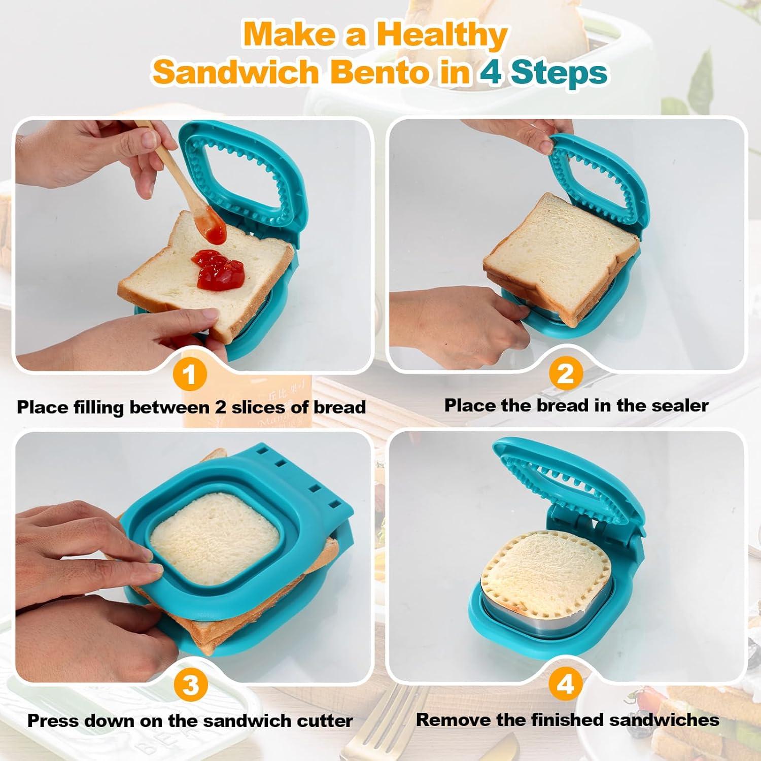 Cortador de Sándwiches OERPHO 2 en 1 para Niños - Cuadrado y Ratón