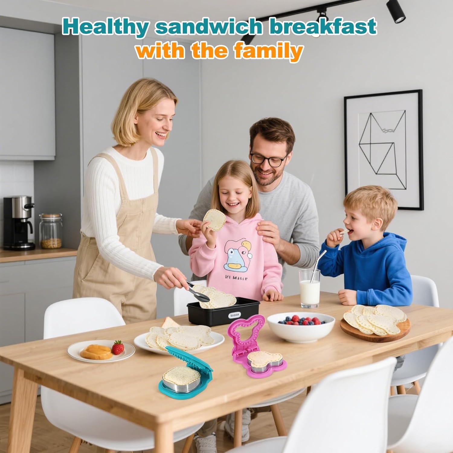 Cortador de Sándwiches OERPHO 2 en 1 para Niños - Cuadrado y Ratón