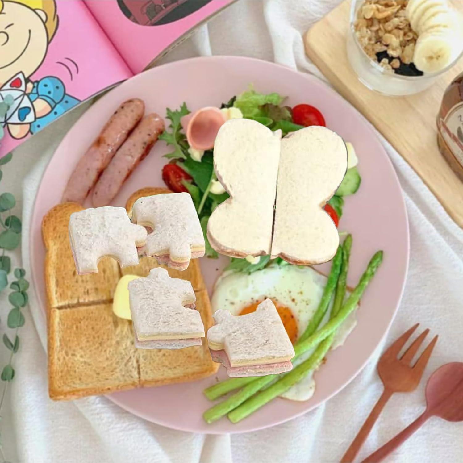 Juego de Cortadores de Sándwich ABSOK - 32 Piezas para Niños